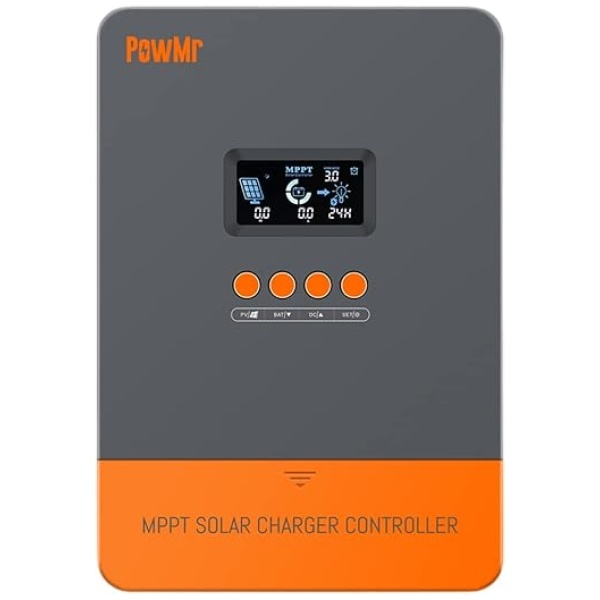 60A Solar Charge Controller 12V/24V/36V/48V DC MPPT Solar Charge Controller LCD Display Solar Panel Regulator Charge Controller for Sealed...