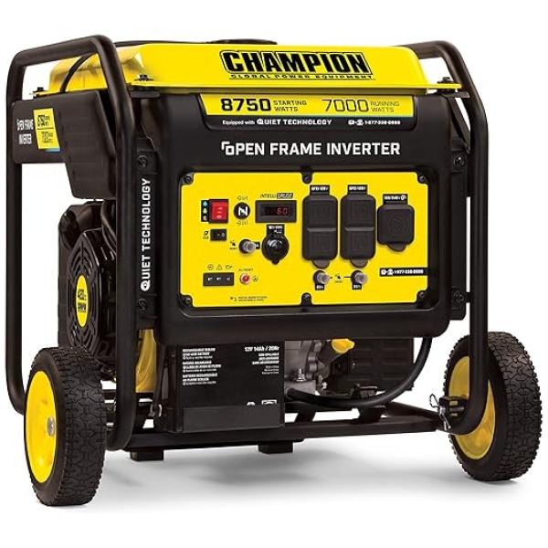 Champion Power Equipment 100520 8750-Watt DH Series Open Frame Inverter, Electric Start