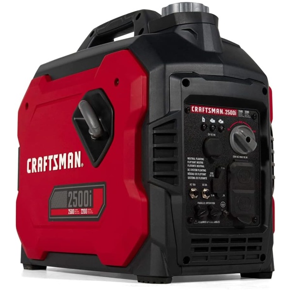 Craftsman C0010250 2,500-Watt Gas Portable Generator - Reliable Power for Outdoor Activities - Quiet Operation - Lightweight and Compact Design -...