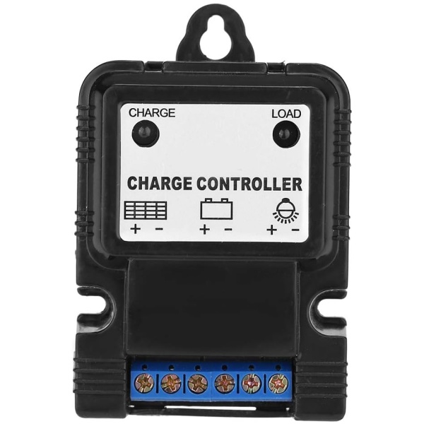 Nikou Solar Charge Controller, 6V/12V 3A Solar Controller PWM, Solar Panel Controllers with LED Indicating, Intelligent Renewable Energy Regulator