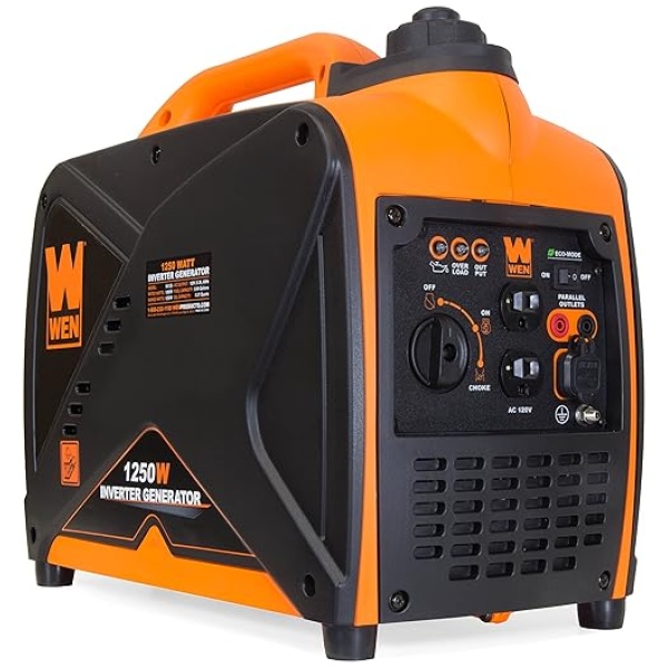 WEN 56125i 1250-Watt Gas-Powered Inverter Generator, CARB Compliant