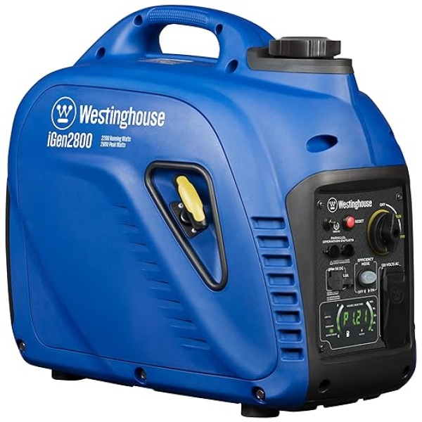 Westinghouse Outdoor Power Equipment 2800 Peak Watt Super Quiet & Lightweight Portable Inverter Generator, Gas Powered, Parallel Capable, Long Run...